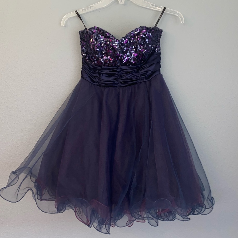 Strapless homecoming dress